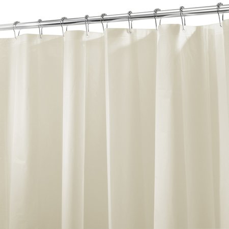 B & K iDesign 72 in. H X 72 in. W Beige Solid Shower Curtain Liner PEVA 12053
